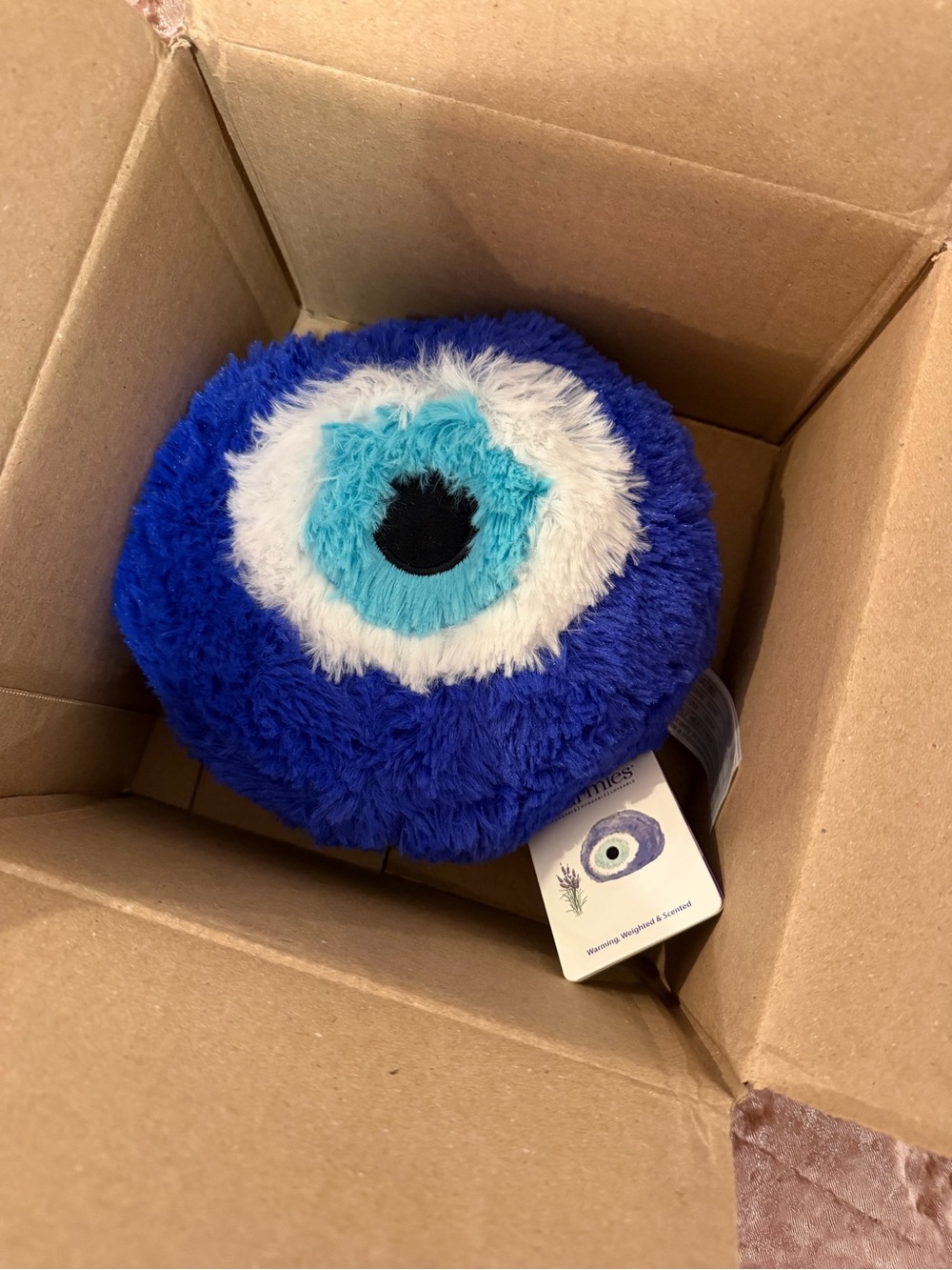 Warmies Plush Evil Eye Accent Pillow - Microwaveable Plush